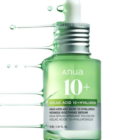 Anua Azelaic Acid 10% + Hyaluronic Redness Soothing Serum (30 ml): Calm, Hydrate & Brighten Your Skin Naturally