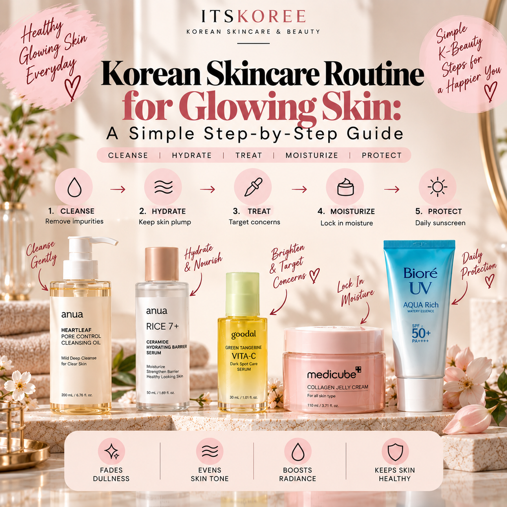 Korean Skincare Routine for Glowing Skin: A Simple Step-by-Step Guide ...