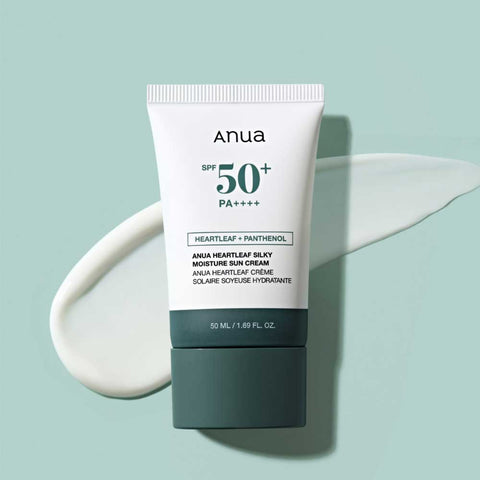 Anua Heartleaf Silky Moisture Sun Cream SPF 50+ PA++++ – 50 mL + 10 mL