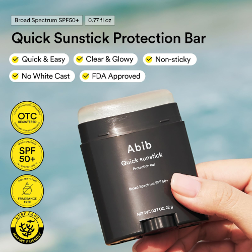 Abib Quick Sunstick SPF50+ Glowing | No White Cast Korean Sunscreen – Koree