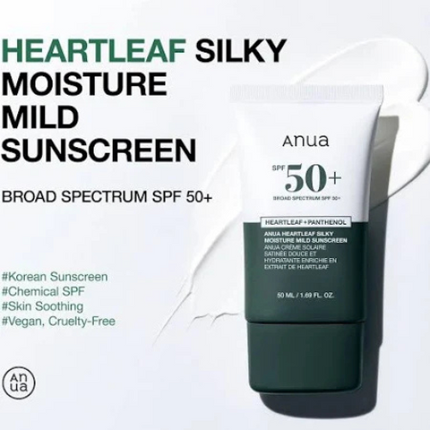 ANUA Sunscreen - SPF 50 PA+++ Korean Sunscreen SPF 50+ PA++++ | Gentle & Non-Sticky  (50 ml)