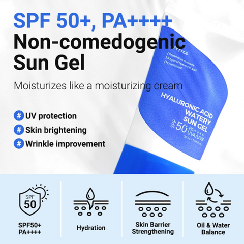 Isntree Hyaluronic Acid Watery Sun Gel SPF50 | Korean Sunscreen India