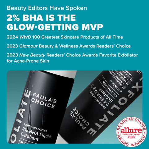 Paula's Choice 2% BHA Liquid Exfoliant 118ml - Salicylic Acid for Blackheads & Pores