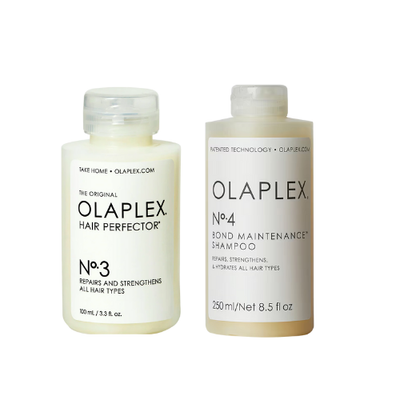 Olaplex No.3 & No.4 Duo | Bond Repair Treatment + Strengthening Shampoo