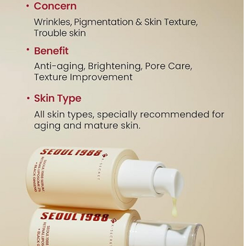 SEOUL 1988 Serum : Retinal Liposome 2% + Black Ginseng - Serums