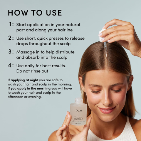 OUAI Scalp Serum for Thicker, Fuller-Looking Hair