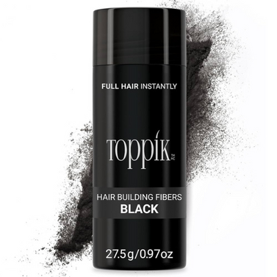 Toppik Hair Building Fibers Black 27.5g | Hair Loss Concealer
