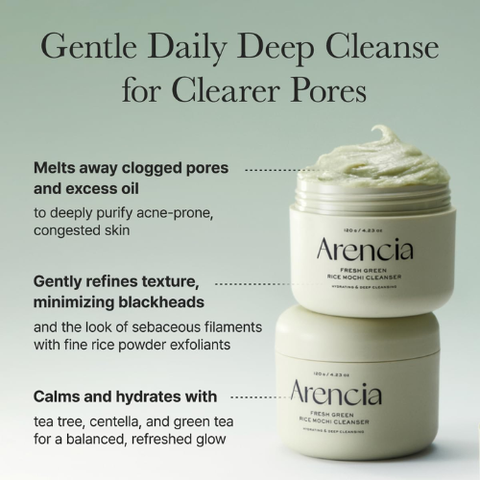 Arencia Korean Rice Mochi Face Cleanser