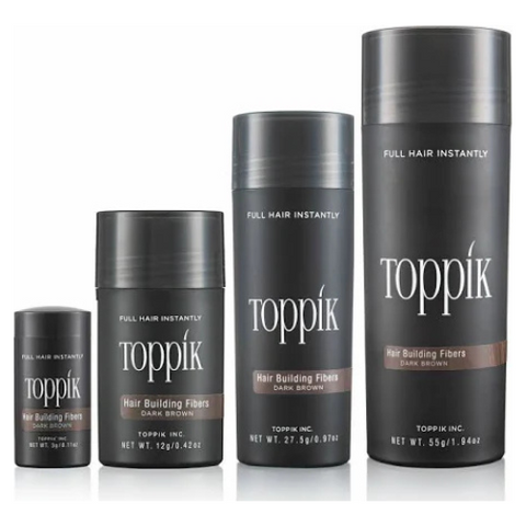 Toppik Hair Building Fibers Black 27.5g | Hair Loss Concealer