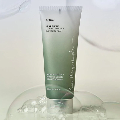 Anua Heartleaf Succinic Moisture Cleansing Foam