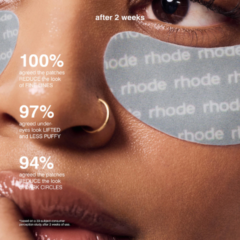 Rhodee Peptide Eye Prep Depuffing Eye Patches | Hydrating & Firming Under-Eye Care ( 6 pairs )