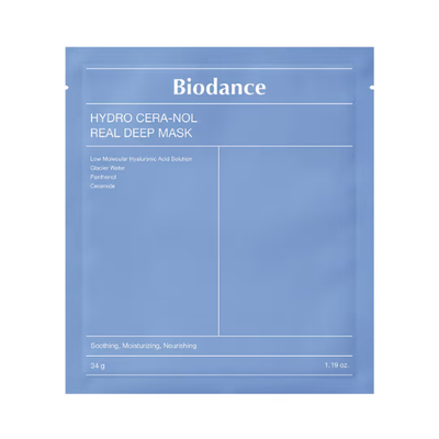 Biodance Hydro Cera-nol Real Deep Mask | Intense Hydration & Barrier Repair Sheet Mask