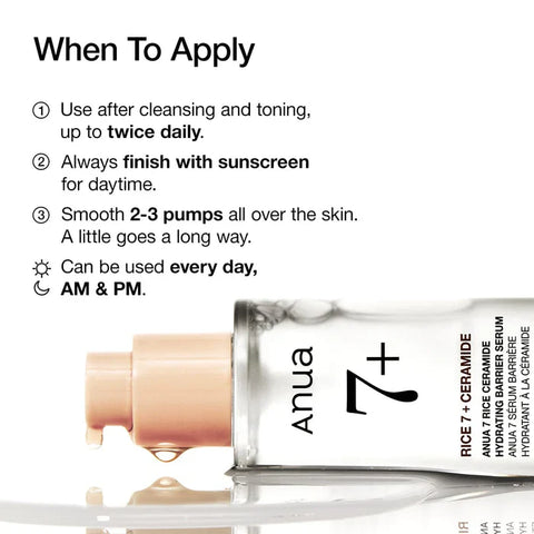 Anua Rice 7+ Ceramide Hydrating Barrier Serum – 50 ml